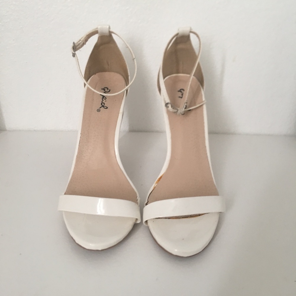 White Heel Sandals